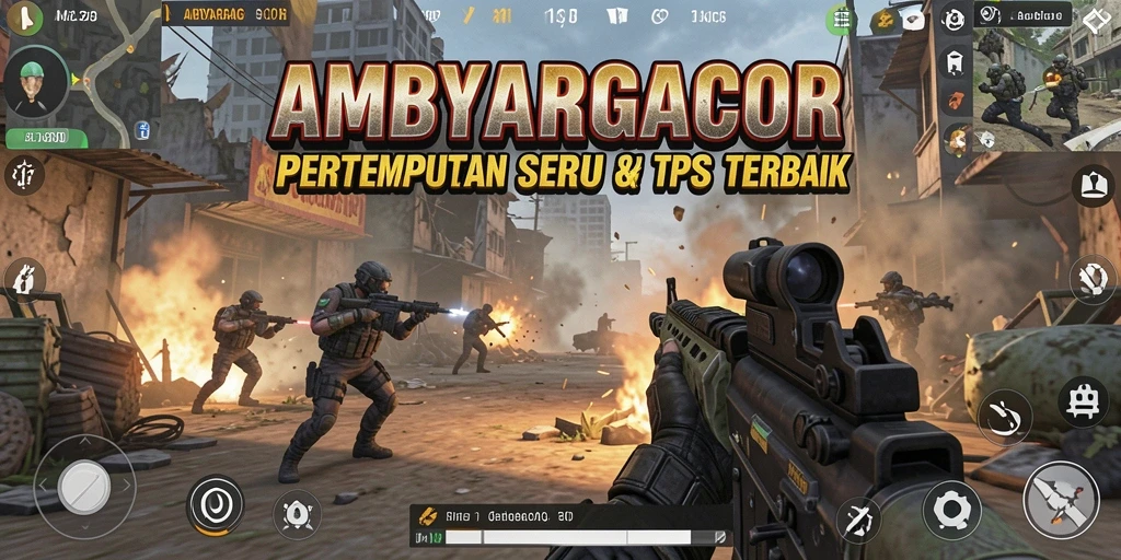 Tangkapan layar gameplay AMBYARGACOR yang menunjukkan aksi pertempuran seru.