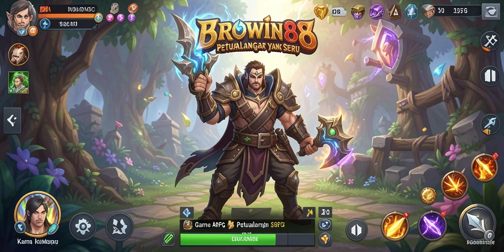 Tampilan gameplay ARPG BROWIN88 yang seru dan mendebarkan.