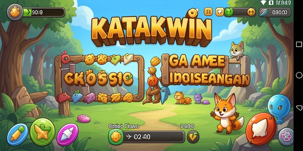 Tampilan menarik dari karakter katak dalam gameplay Idle.