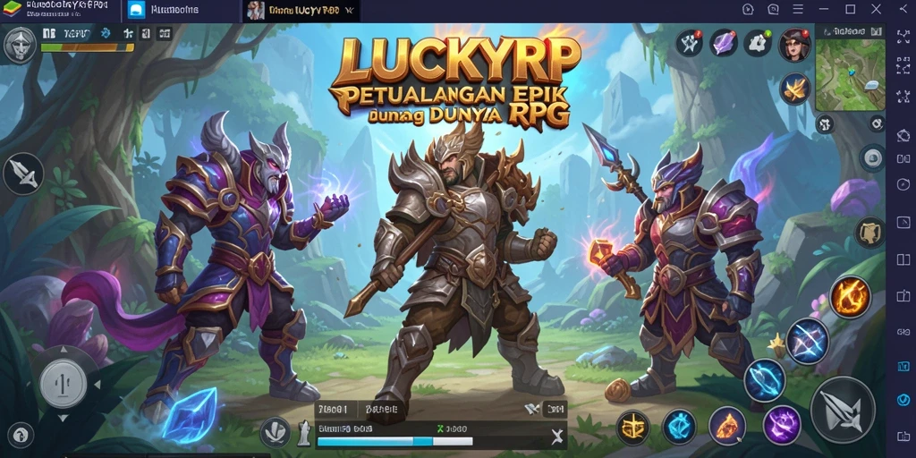 Tampilan gameplay LUCKYRP yang seru dan penuh aksi RPG.