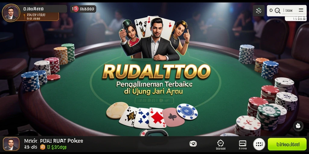 Tampilan gameplay RUDALTOTO yang mendebarkan saat bermain Poker.