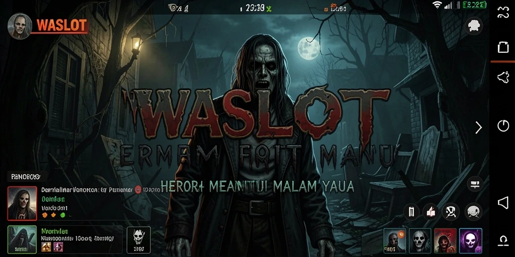 Tampilan menyeramkan dalam gameplay WASLOT yang penuh ketegangan.